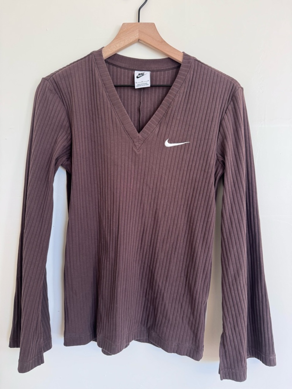 Nike Women's Brown Ribbed Boot-Cut Pants & Top *SET* - Picture 2 of 6